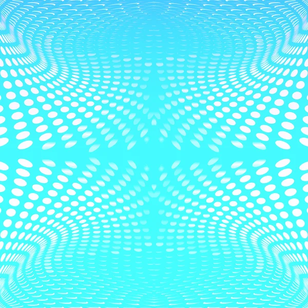抽象的な背景が青色の円の波 — ストックベクタ