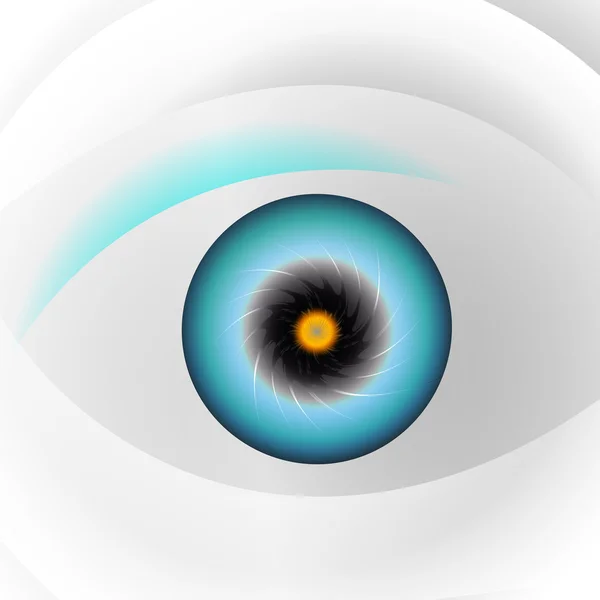 Globe blue eye — Stock vektor