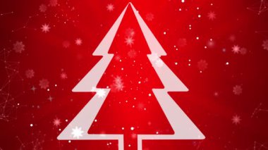 Parıldayan parçacıklarla hareket eden grafiklerin Noel arkaplanı.