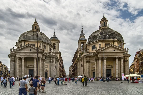 Churches  twin — Stock Photo, Image