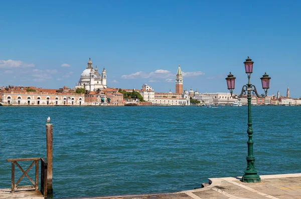 Panoramic View Giudecca Church Santa Maria Della Salute Bell Tower — Stock Photo, Image