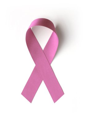Pink breast cancer awareness ribbon clipart