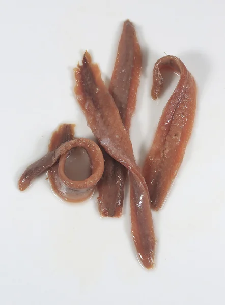 Anchovies in olive oil Stock Photo