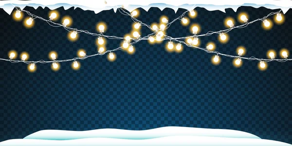 Gloeilamp Effect Vector Illustratie Kerstflitsconcept Personen — Stockvector