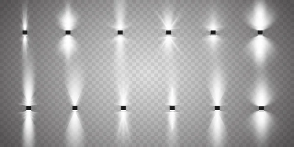 Projecteurs Vectoriels Vecteur Effets Lumière Scène Effet Lumineux Lumineux — Image vectorielle