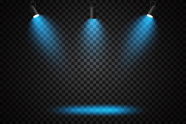 ベクトルスポットライト 現場だ 光の効果 光線効果ベクトルイラスト — ストックベクタ