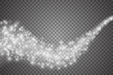 Parlak ışık efekti. Vektör çizimi. Noel flaşı kavramı. 10 saniye.