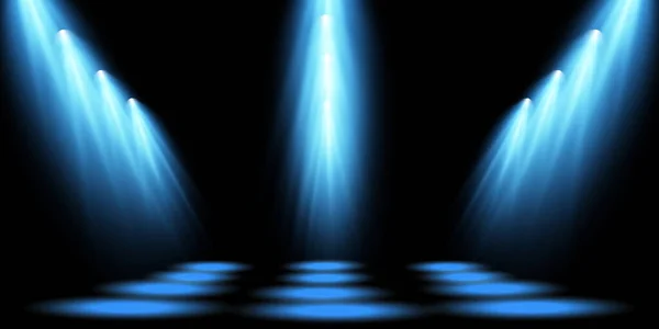 Векторні Прожектори Сцена Світлові Ефекти Світловий Ефект Світла Векторні Ілюстрації — стоковий вектор