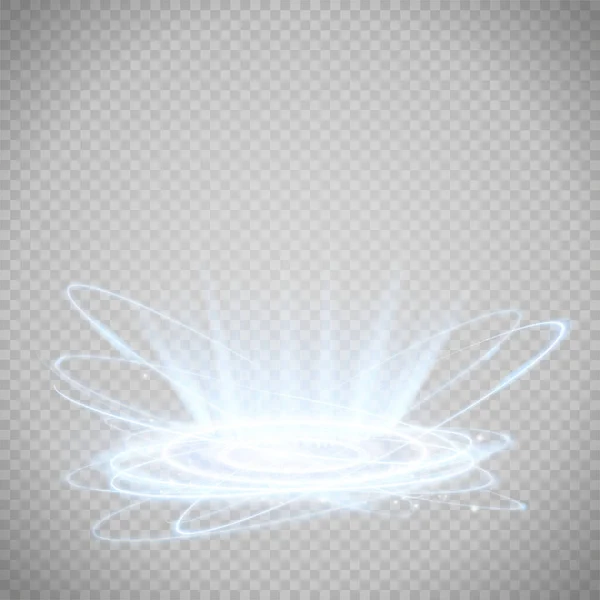 Διανυσματικά Λευκό Glitter Κύμα Αφηρημένη Εικόνα Λευκό Αστέρι Σκόνη Trail — Διανυσματικό Αρχείο
