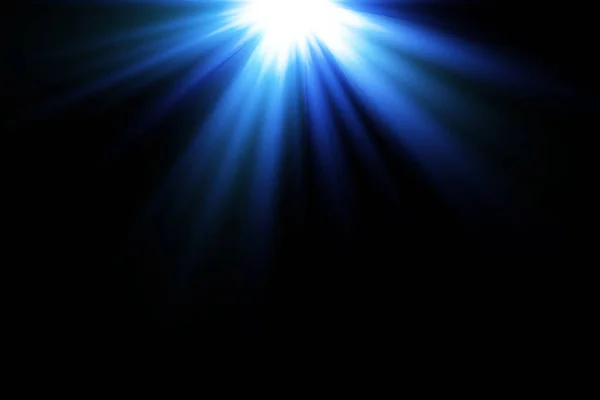 Parlak Işık Efekti Beyaz Mavi Kıvılcımlar Özel Bir Işıkla Parlıyor — Stok Vektör