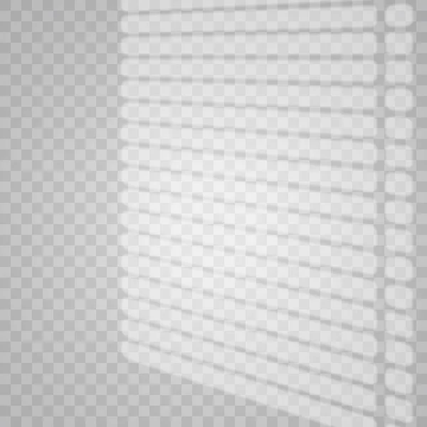 Effet Ombre Superposé Fenêtre Transparente Superposée Stores Ombre Effet Lumière — Image vectorielle