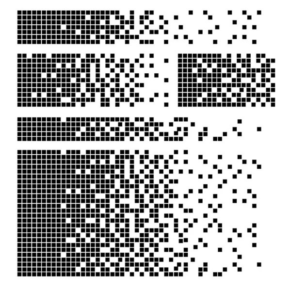 채워진된 사각형 점선된 아이콘 사각형 그룹화 됩니다 배경에 — 스톡 벡터