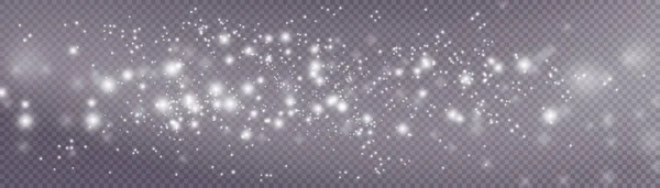 Weißes Png Staublicht Bokeh Licht Lichter Effekt Hintergrund Weihnachten Hintergrund — Stockvektor
