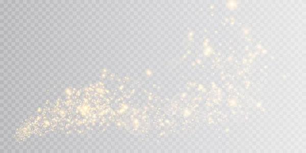 Altın ışık png. Bokeh ışıkları arka planı etkiler. Noel tozu arka planında Noel ışıltısı ışık saçan konfeti ve ışıltı dokusu tasarımınız için