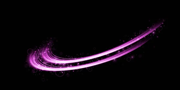 Líneas Luz Abstracta Movimiento Velocidad Púrpura Efecto Luminoso Diario Luz — Archivo Imágenes Vectoriales
