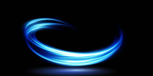 Abstrato Linhas Luz Movimento Velocidade Azul Luz Todos Dias Efeito — Vetor de Stock