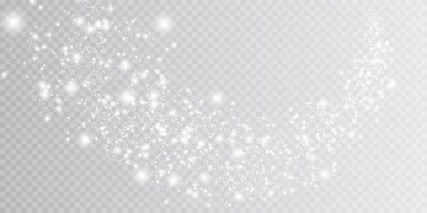 Beyaz Png Toz Işığı Bokeh Işıkları Arka Planı Etkiler Parlayan — Stok Vektör