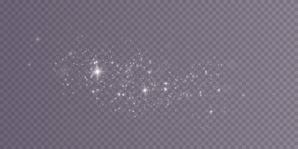 Белый свет пыли png. Эффект световых эффектов Боке. Рождественский фон сияющей пыли Рождество светящийся свет Bokeh конфетти и фактура наложения искры для вашего дизайна