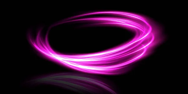 Abstrakte Lichtlinien Der Bewegung Und Geschwindigkeit Violett Leichter Alltäglicher Glüheffekt — Stockvektor