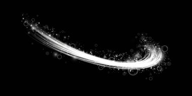 Abstract light lines of movement and speed in white. Light everyday glowing effect. semicircular wave, light trail curve swirl, car headlights, incandescent optical fiber png clipart