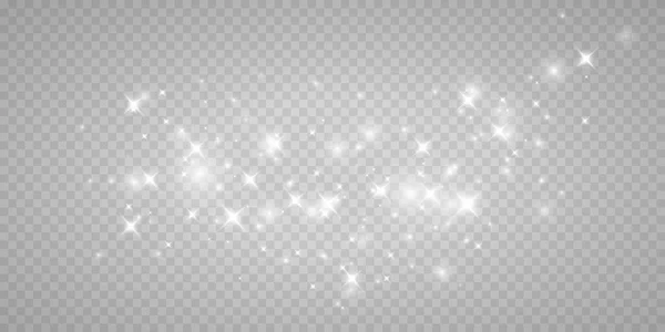 Wit Png Stoflicht Bokeh Licht Licht Effect Achtergrond Kerst Achtergrond — Stockvector