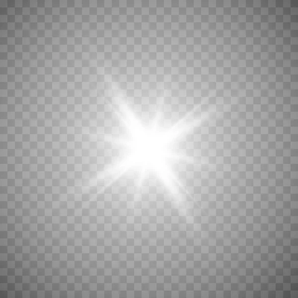 Çeşitli Parlayan Yıldızların Toplanması Bir Güneş Işınından Bir Set Parıltı — Stok Vektör