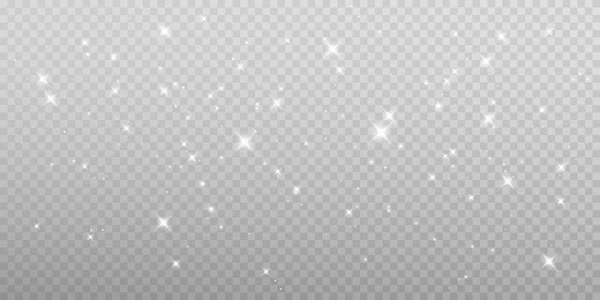 白色的粉色灰尘灯 Bokeh灯的背景效果 圣诞背景的闪亮灰尘圣诞灯火通明 为您的设计贴上一层纹理 — 图库矢量图片