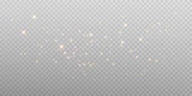 Altın Toz Işığı PNG. Bokeh ışıkları arka planı etkiler. Noel tozu arka planında Noel ışıldayan ışık konfetisi ve ışıltı dokusu dizaynınız için