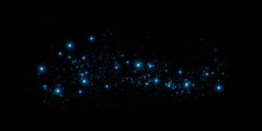 Mavi toz ışığı png. Bokeh ışıkları arka planı etkiler. Noel tozu arka planında Noel ışıldayan ışık konfetisi ve ışıltı dokusu dizaynınız için