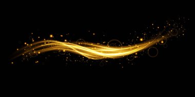 Abstract beautiful light background. Magic sparks on a dark background. Mystical speed stripes, glitter effect. Shine of cosmic rays. Neon lines of speed and fast wind. Glow effect, powerful energy clipart