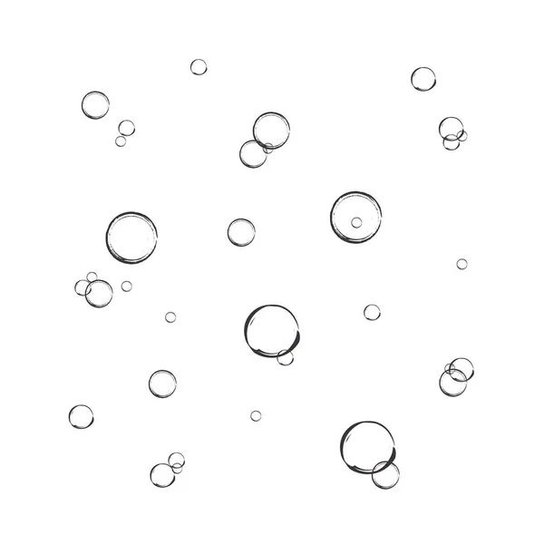 Een Set Van Kleurrijke Kleurrijke Zeepbellen Een Ontwerp Maken Geïsoleerde — Stockvector