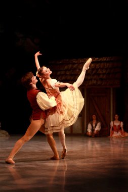 prague state opera teatre. Bale topluluğu giselle, prague, Çek Cumhuriyeti, 4 Nisan 2011 sunar.