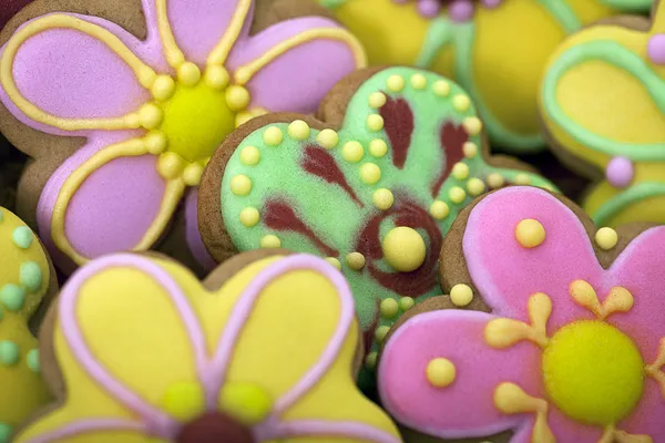 Galletas de jengibre tradicionales de Pascua — Foto de Stock