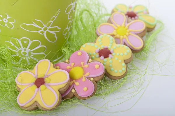 Galletas de jengibre tradicionales de Pascua — Foto de Stock