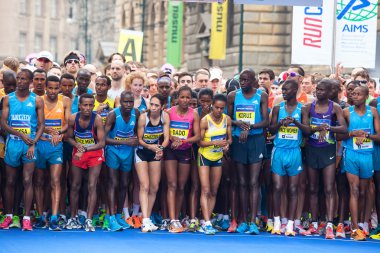 Prague, Çek Cumhuriyeti, Nisan 2014, yarı maraton praha