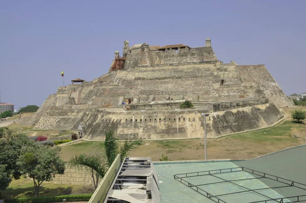 San Felipe Barajas Castle Cartagena Colombia — ストック写真