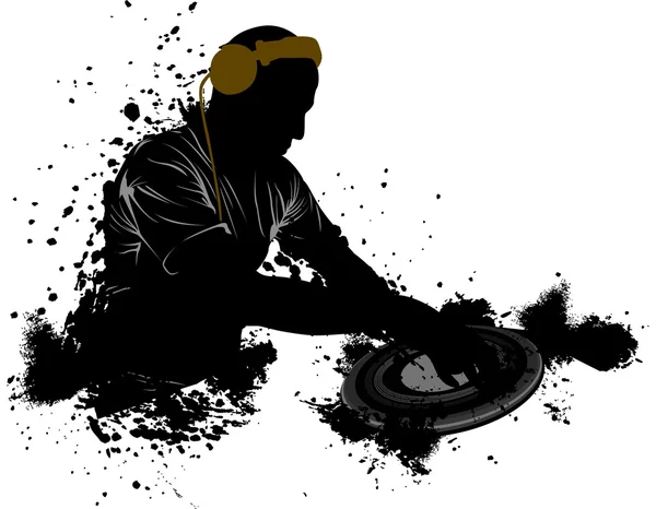 Grunge DJ — Image vectorielle