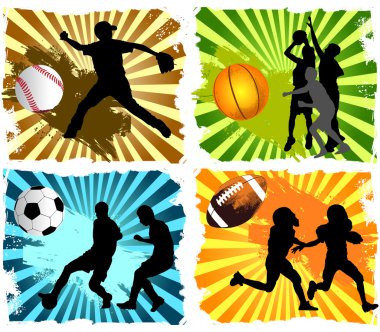 Sports background clipart