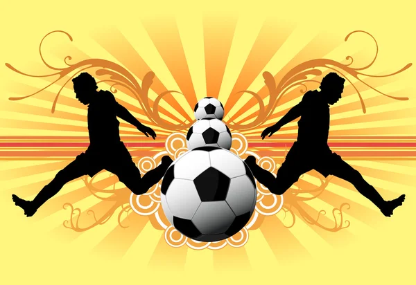 Hintergrund Fußball — Stockvektor