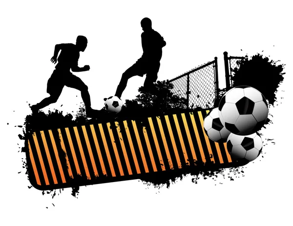 Street soccer — Stock Vector