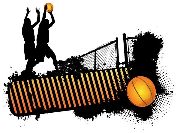 Streetbasketball — Stockvektor