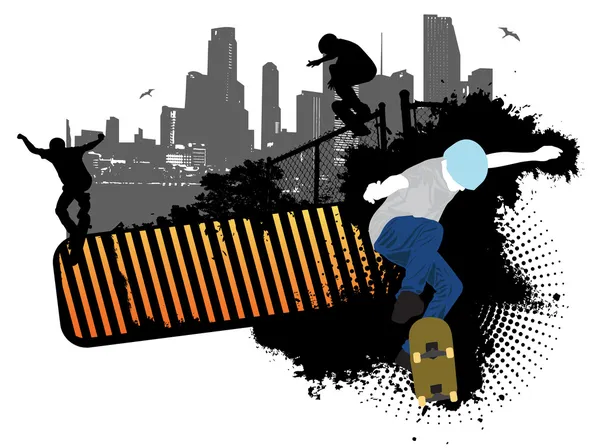 Patinador callejero — Vector de stock