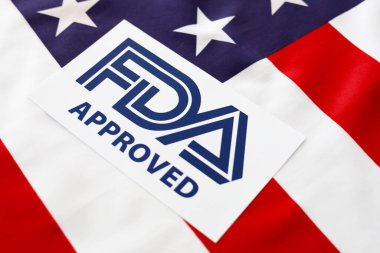 Logo FDA Amerika Birleşik Devletleri bayrağıyla onaylandı