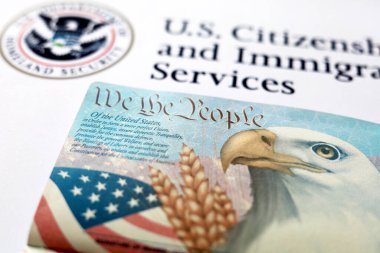 Biz Amerika Birleşik Devletleri bayraklı halk pasaportu