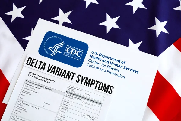 Coronavirus Department of Health and Human Service Delta Variant — Stockfoto