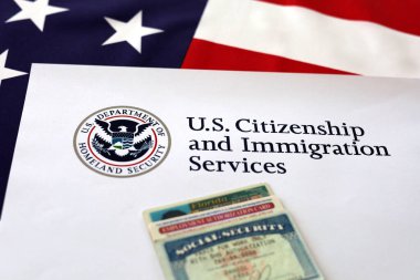 ABD Logosu Vatandaşlık ve Göçmenlik Hizmetleri Sosyal Güvenlik