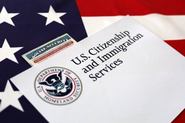 ABD Logosu Vatandaşlık ve Göçmenlik Hizmetleri Sosyal Güvenlik