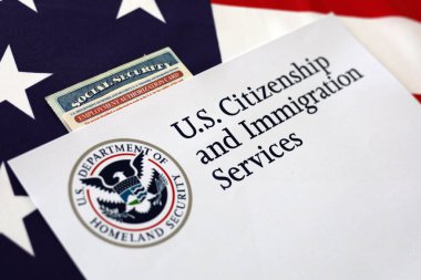 ABD Logosu Vatandaşlık ve Göçmenlik Hizmetleri Sosyal Güvenlik