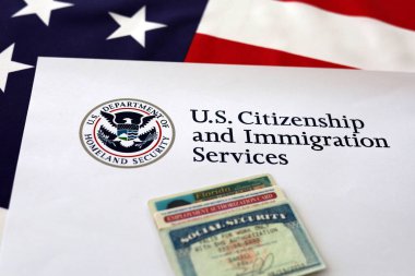 ABD Logosu Vatandaşlık ve Göçmenlik Hizmetleri Sosyal Güvenlik