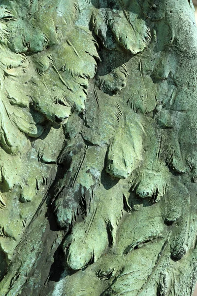 Detail of bronze wing of angel as background — Stock Photo, Image